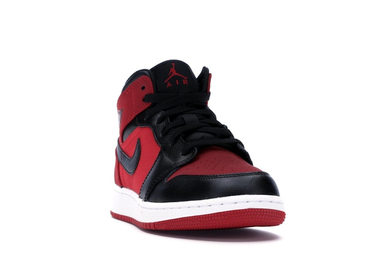 Jordan 1 Mid Gym Red Black (GS)