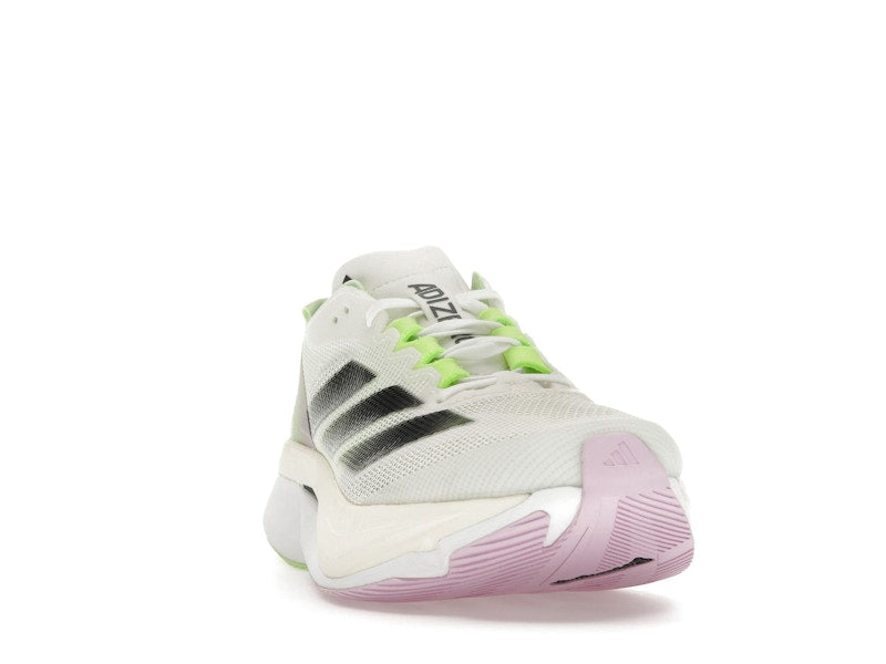 adidas Adizero Boston 12 Cloud White Core Black Green Spark