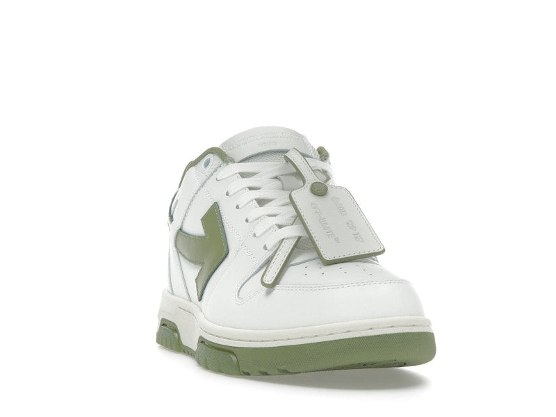 OFF-WHITE Out Of Office OOO Low Tops White Sage