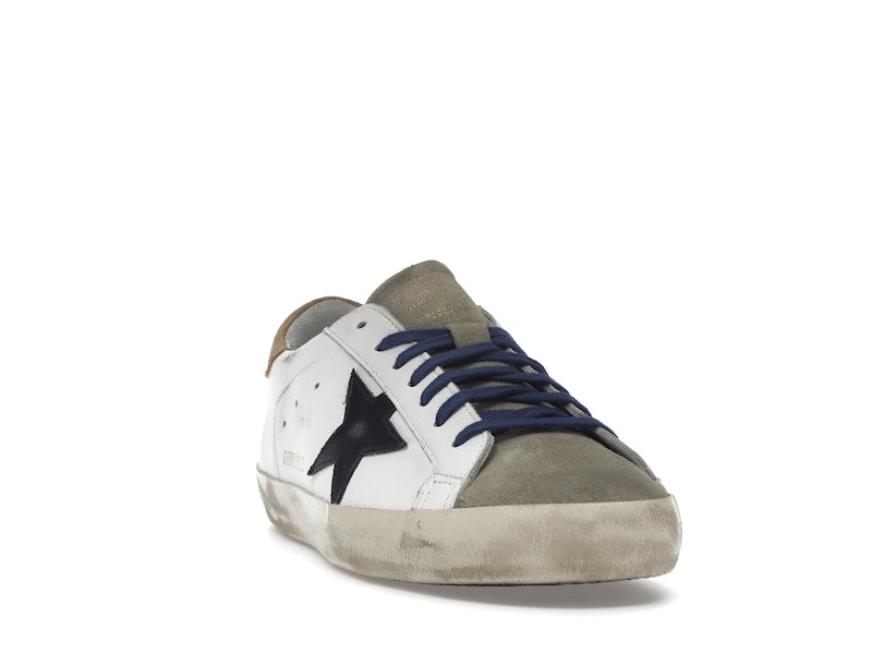 Golden Goose Super-Star Suede Toe White Taupe Royal Blue Black