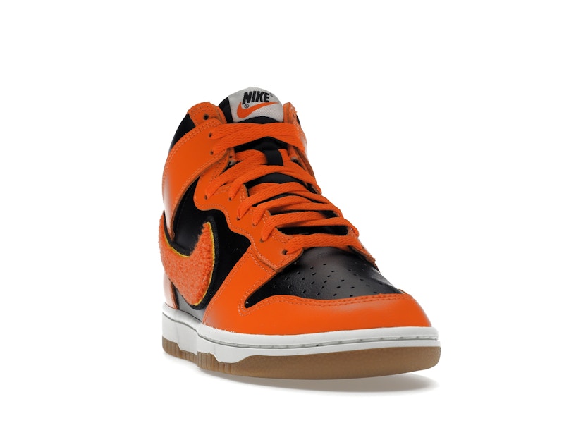 Nike Dunk High Retro Chenille Swoosh Safety Orange
