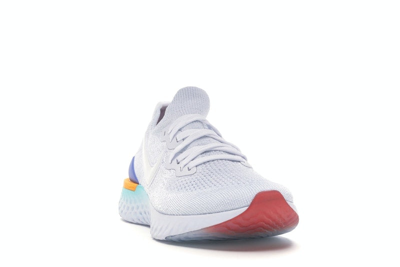 Nike Epic React Flyknit 2 White Hyper Jade Ember Glow (Women's)