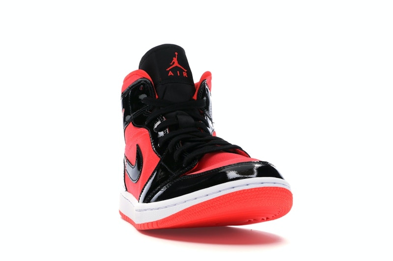 Jordan 1 Mid Hot Punch Black (Women's)
