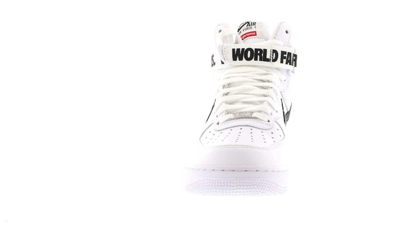 Nike Air Force 1 High Supreme World Famous White