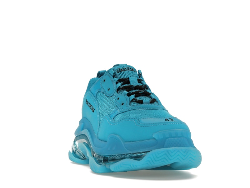 Balenciaga Triple S Clear Sole Teal Blue