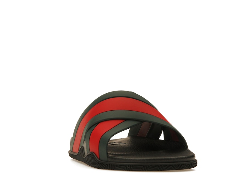 Gucci Web Slide Black Rubber (Women's)