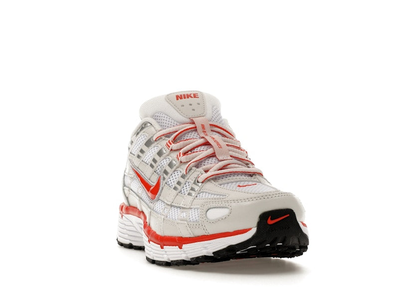 Nike P-6000 White Platinum Tint Black Picante Red (Women's)