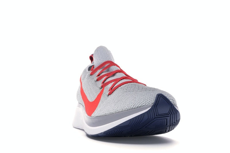 Nike Zoom Fly Flyknit Pure Platinum Bright Crimson