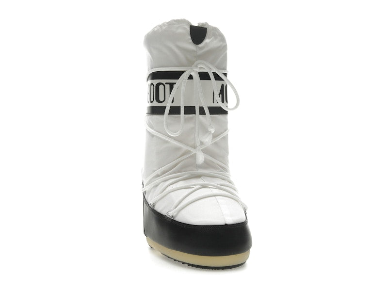 Moon Boot Icon Nylon Boot Black White