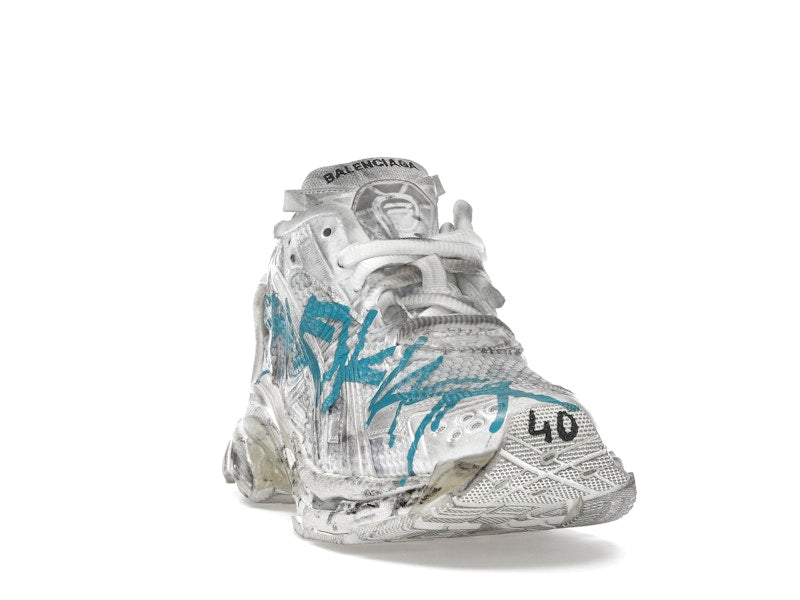 Balenciaga Runner Graffiti White Blue