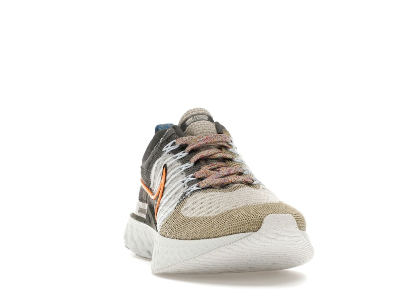 Nike React Infinity Run Flyknit 2 Light Bone Grey Orange