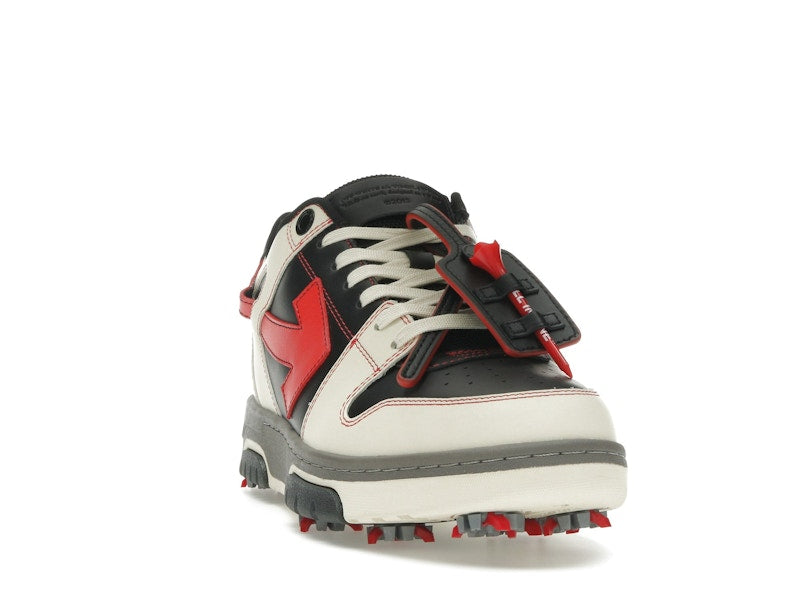 OFF-WHITE Out Of Office OOO Low Tops Golf Paris Hilinski Red Black