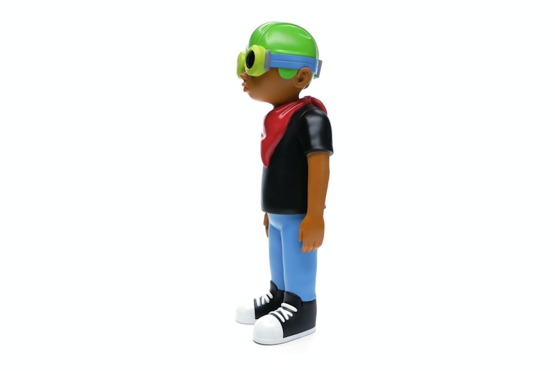 Hebru Brantley x Mindstyle Fly Boy Black Tee Vinyl Figure Multi