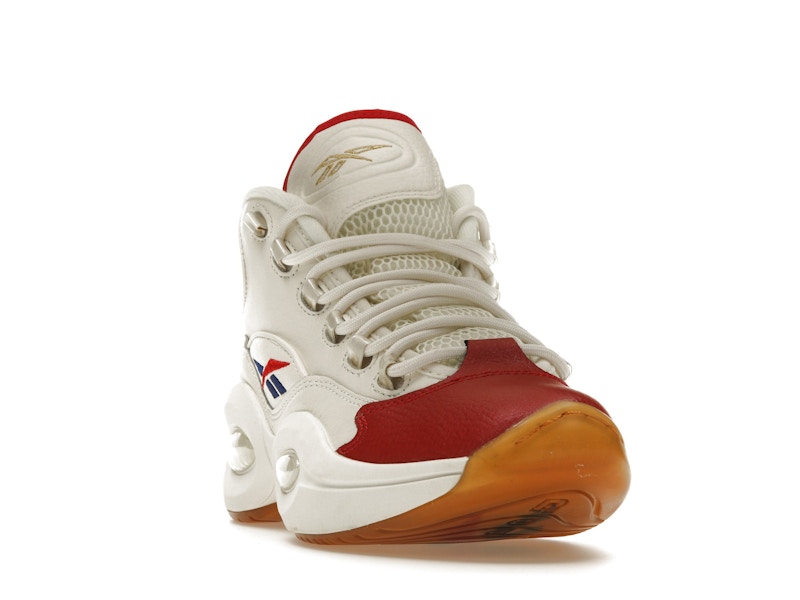 Reebok Question Mid White Red Blue
