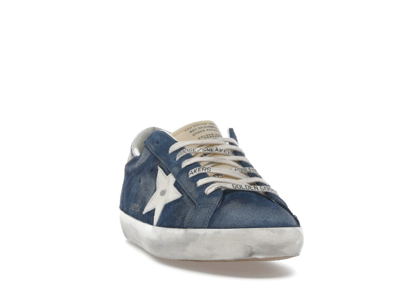Golden Goose Super-Star Aviator Blue Cream Silver