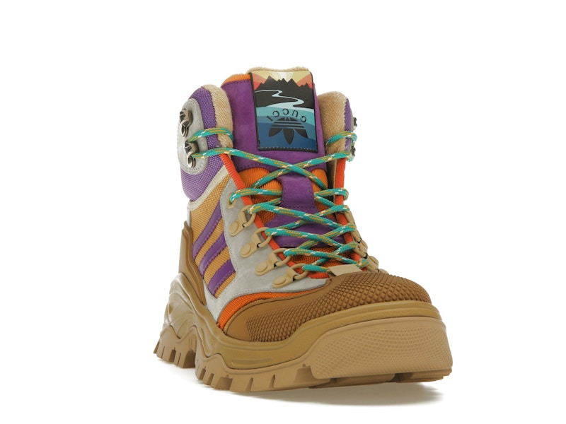 Gucci x Adidas Laced Up Boots Brown Purple (Women's)