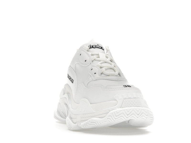 Balenciaga Triple S Synthetic Leather Triple White (Women's)