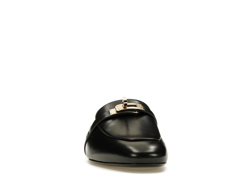 Hermes Oz Mule Noir Goatskin Leather