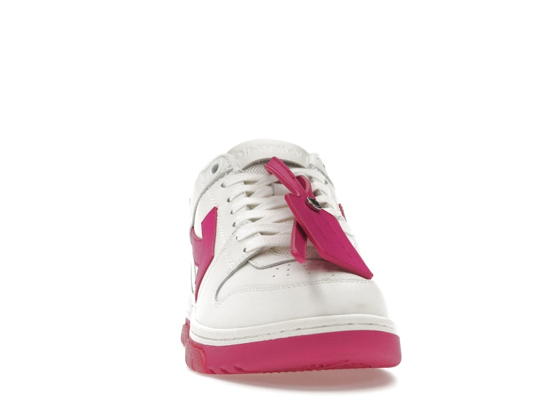 OFF-WHITE Out Of Office Calf Leather White Fuchsia (Women's)