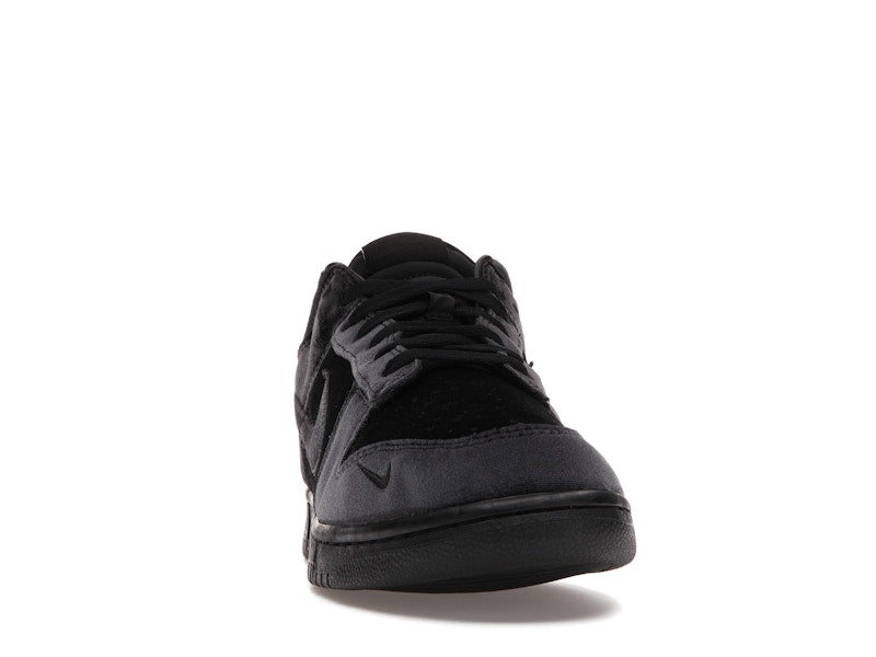 Nike Dunk Low Dover Street Market Triple Black Velvet