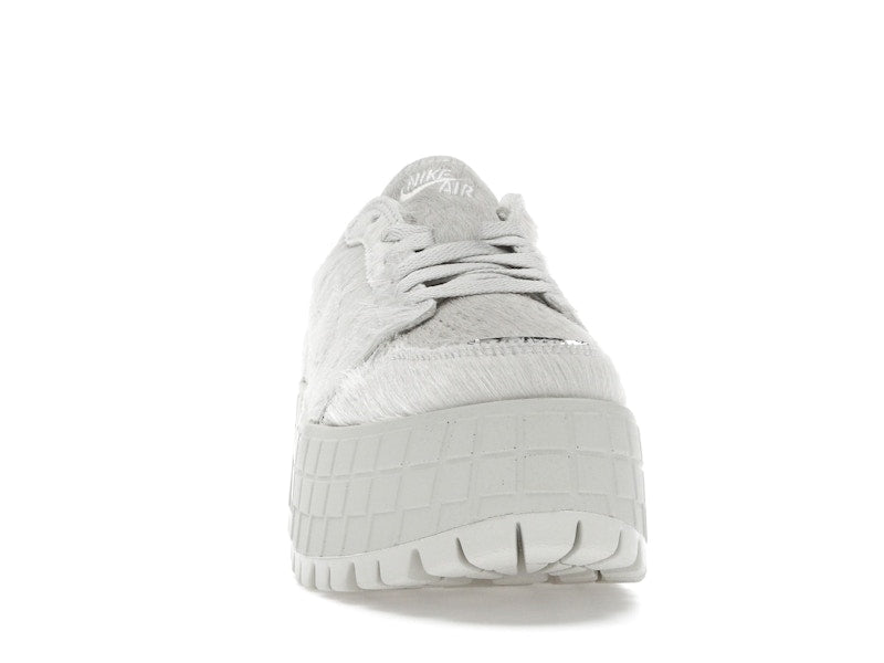 Jordan 1 Low Brooklyn Light Bone Metallic Silver (Women's)