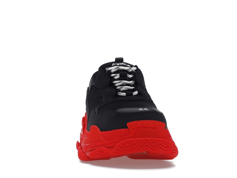 Balenciaga Triple S Black Red Sole