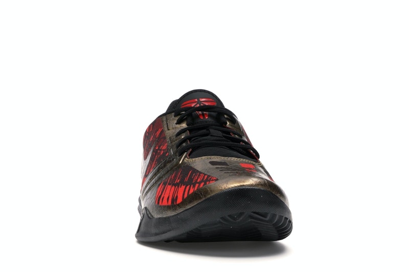 Nike KB Mentality Black Metallic Gold Chilling Red