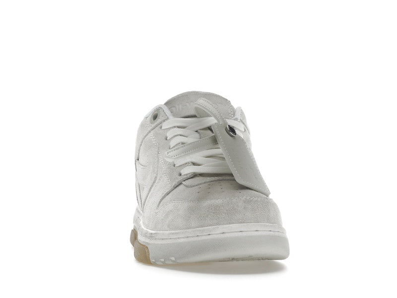 OFF-WHITE Out Of Office OOO Low Tops Vintage Suede Destressed White