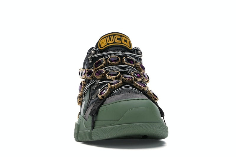 Gucci Flashtrek SEGA Green Removable Crystal