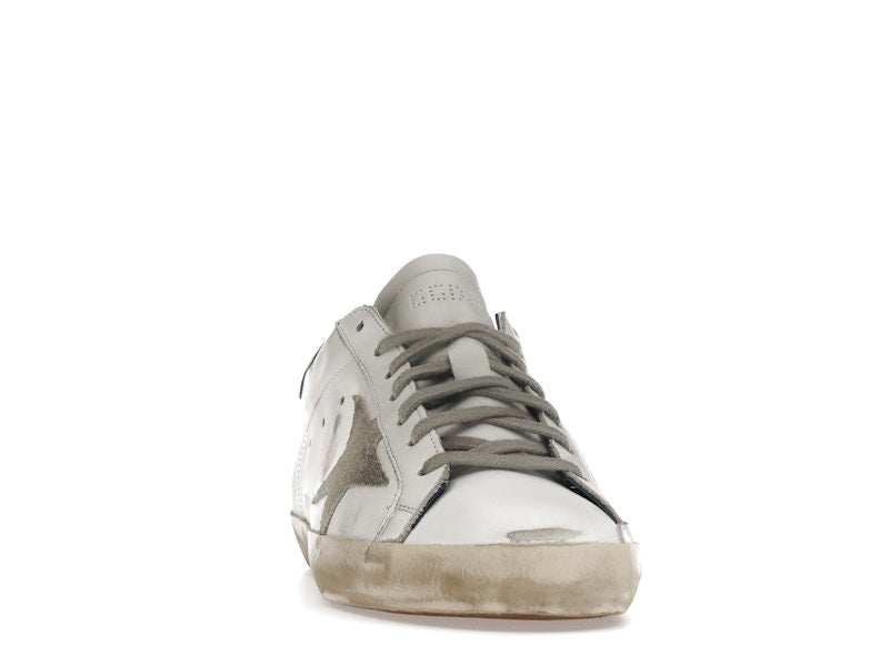Golden Goose Super-Star White Royal Blue Grey Suede Patch