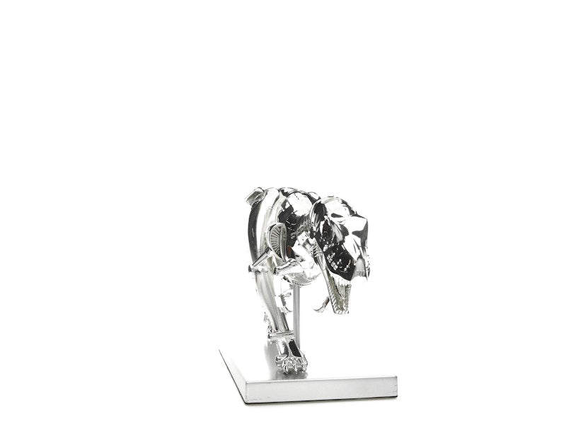 Hajime Sorayama T-Rex Cyborg Dinosaur Figure Silver