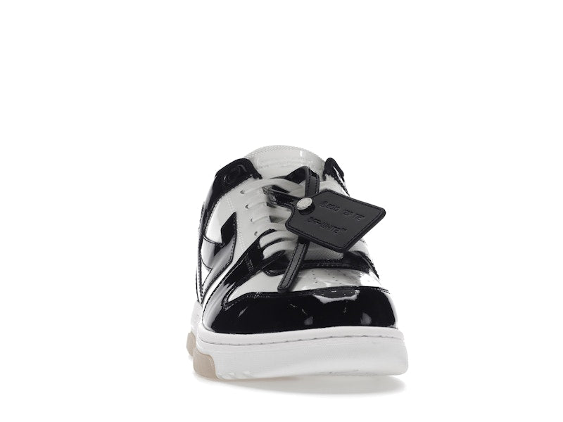 OFF-WHITE Out Of Office OOO Low Tops Patent Black White