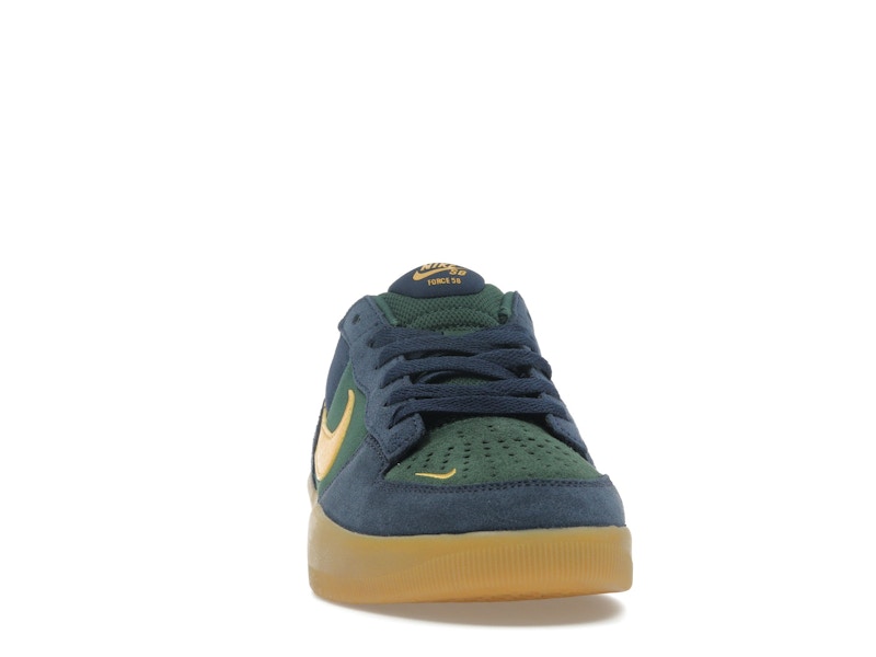 Nike SB Force 58 Midnight Navy Fir Gum Light Brown University Gold