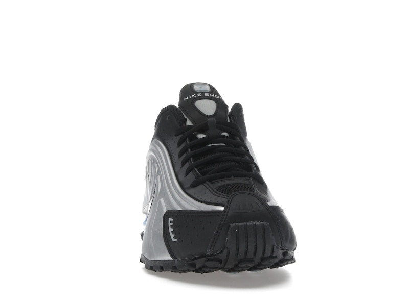 Nike Shox R4 Metallic Silver Black Psychic Blue