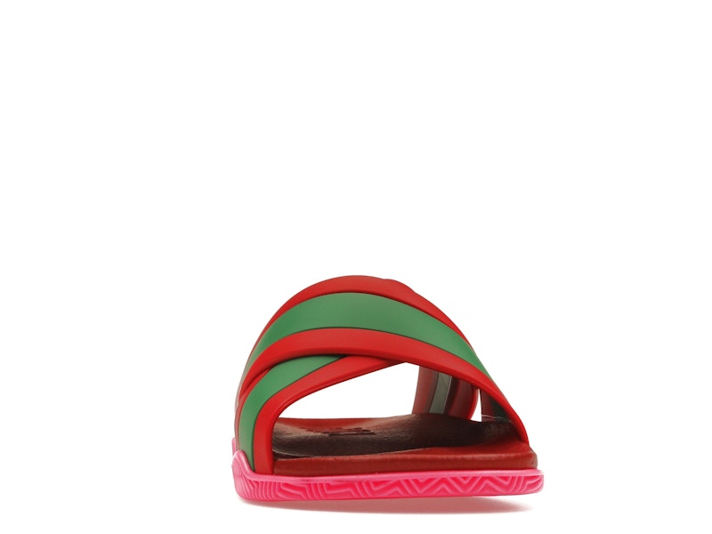 Gucci Web Slide Pink Rubber (Women's)