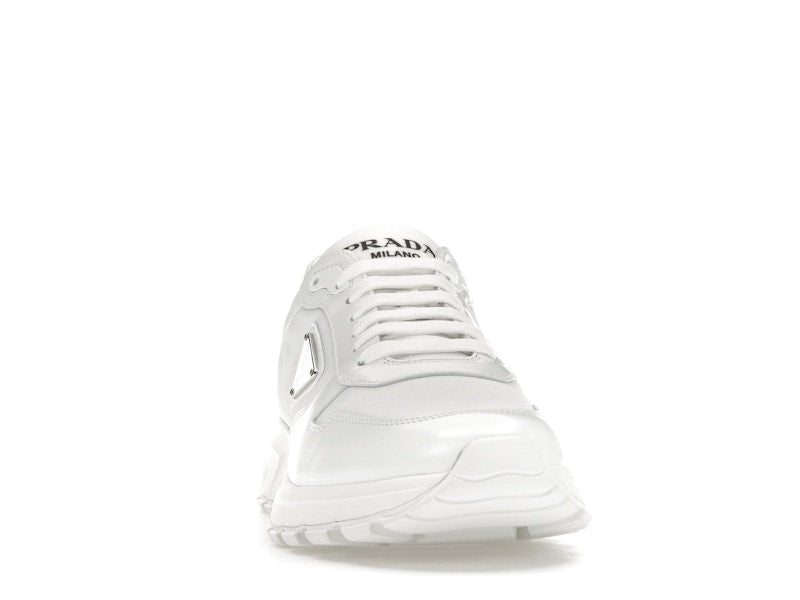Prada PRAX 01 Sneakers Re-Nylon Brushed Leather White White