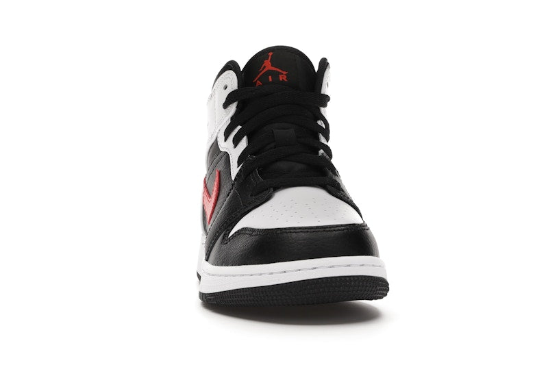 Jordan 1 Mid White Black Chile Red (GS)