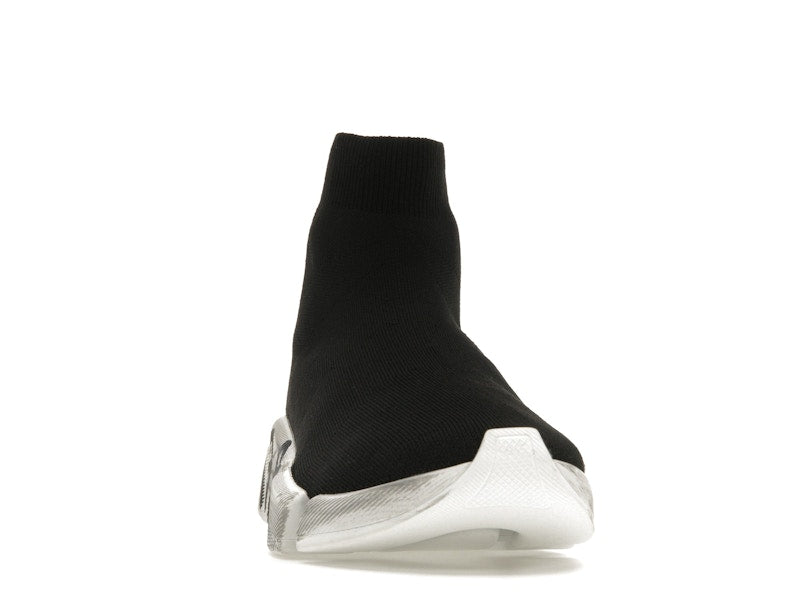 Balenciaga Speed 2.0 Graffiti Recycled Knit Black White