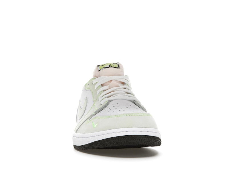 Jordan 1 Retro Low White Ghost Green Black