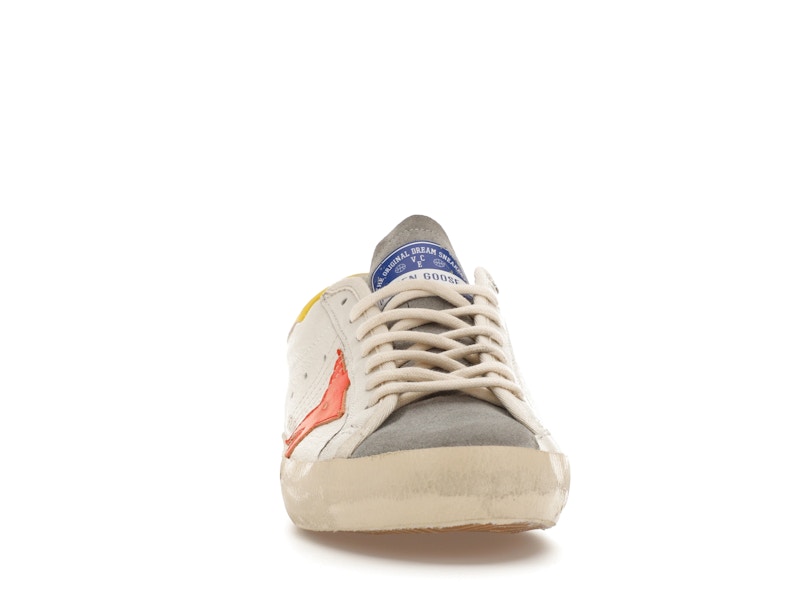 Golden Goose Super-Star White Orange Yellow
