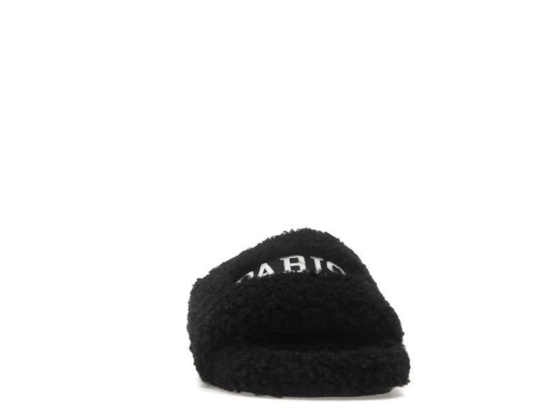 Balenciaga Paris Furry Slide Black (Women's)