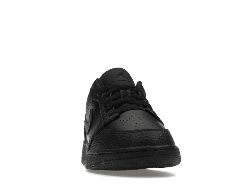 Jordan 1 Low Tumbled Leather Black (GS)