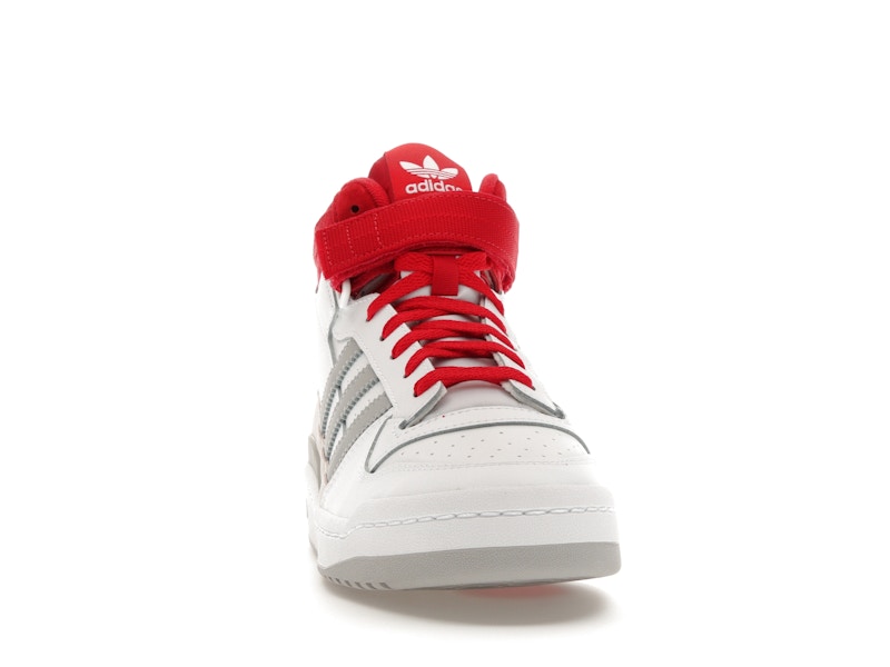 adidas Forum Mid White Red Grey