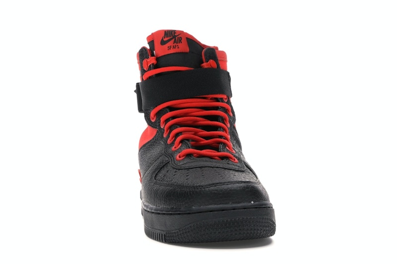 Nike SF Air Force 1 Mid Habanero Red Black