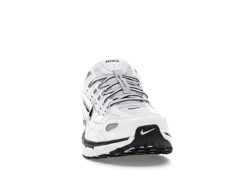 Nike P-6000 White Metallic Silver Black