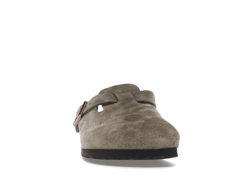 Birkenstock Boston Soft Footbed Suede Taupe (Narrow Fit)