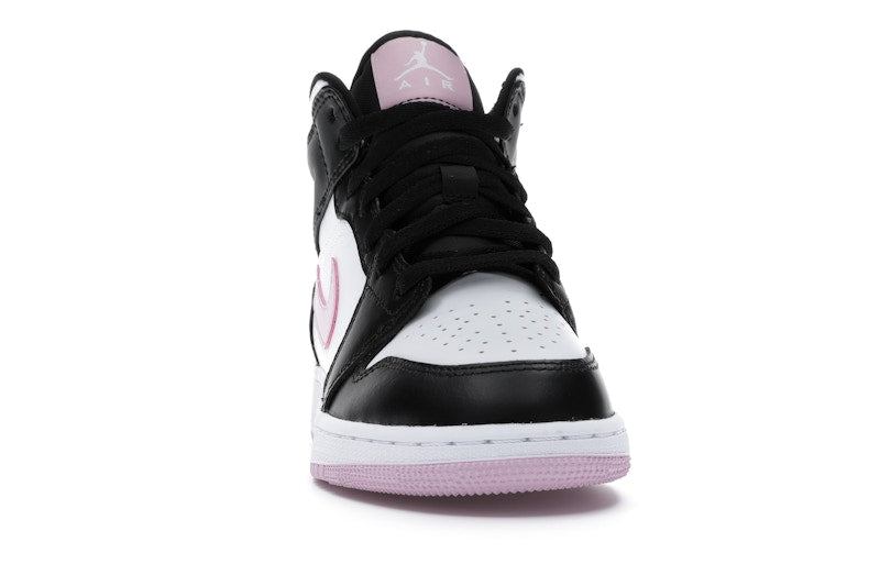 Jordan 1 Mid White Black Light Arctic Pink (GS)