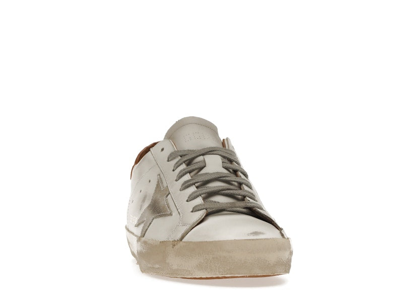 Golden Goose Super-Star White Vacchetta Tan Grey Suede Patch