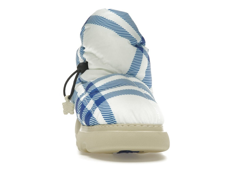 Burberry Check Pillow Boots Blue White