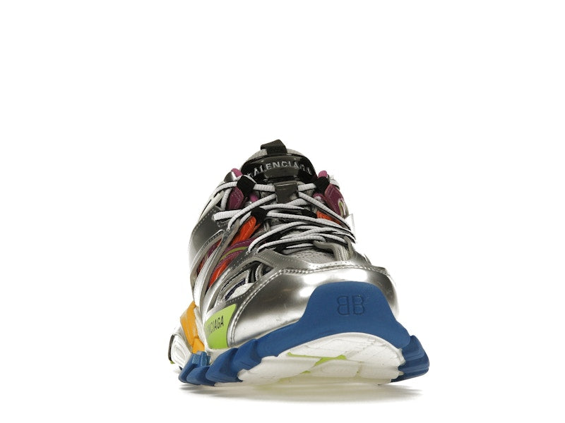 Balenciaga Track Leather Free White Silver Multi